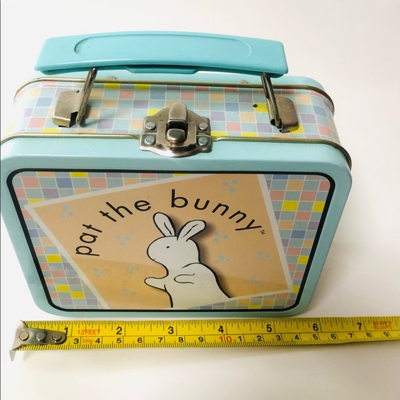 PAT THE BUNNY Vintage metal box with hinges Rare lunchbox purse - Picture 5 of 8